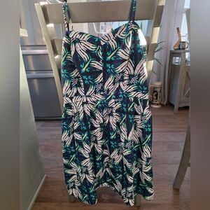 GAP Blue and Green Patterned Dress Size 4
